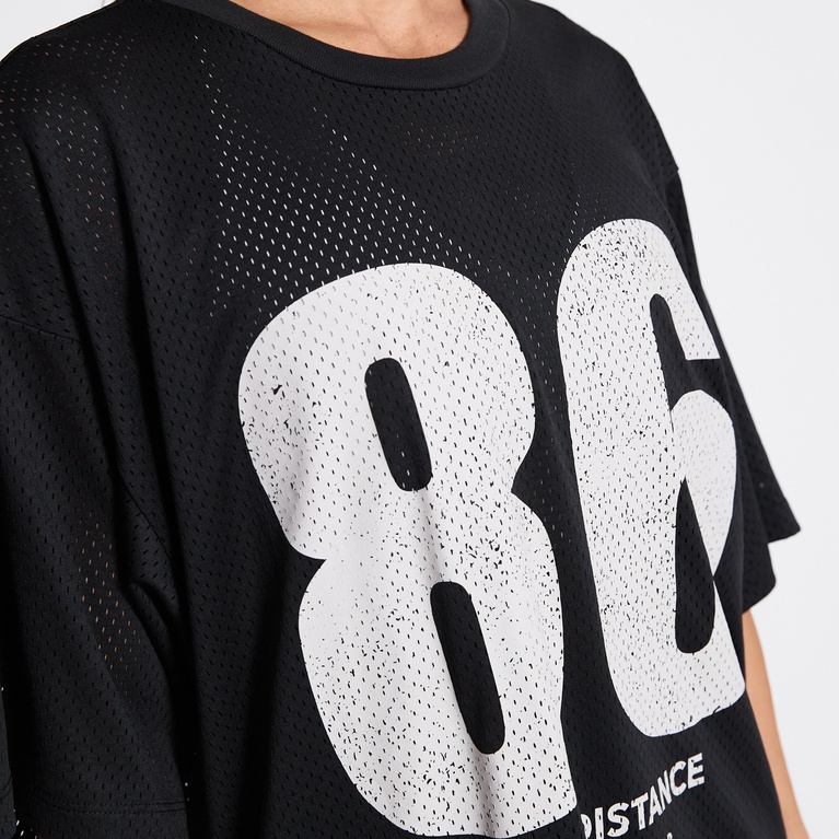 Printed Training Tee "Winger" Black